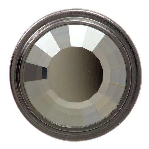 Jeansknopf Swarovski Crystal Altsilber Messingfarben – Metallknopf NJS-1790