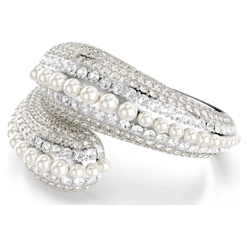 SWAROVSKI Armband Damen Sublima Armreif Kristallperle Weiß Rhodiniert 5700925
