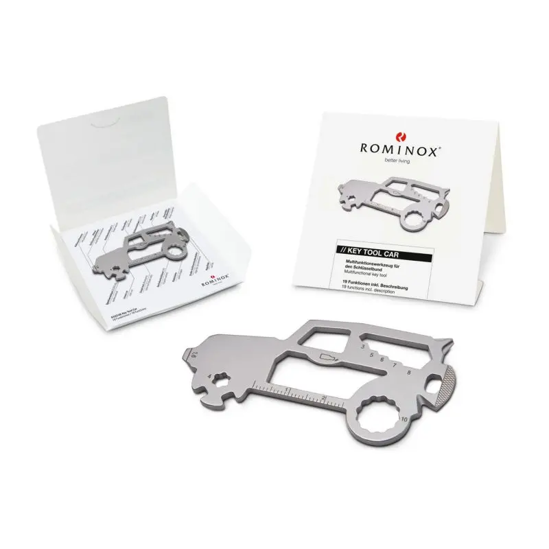 ROMINOX SUV Multitool-Schlüsselanhänger - 19 Funktionen für Unterwegs