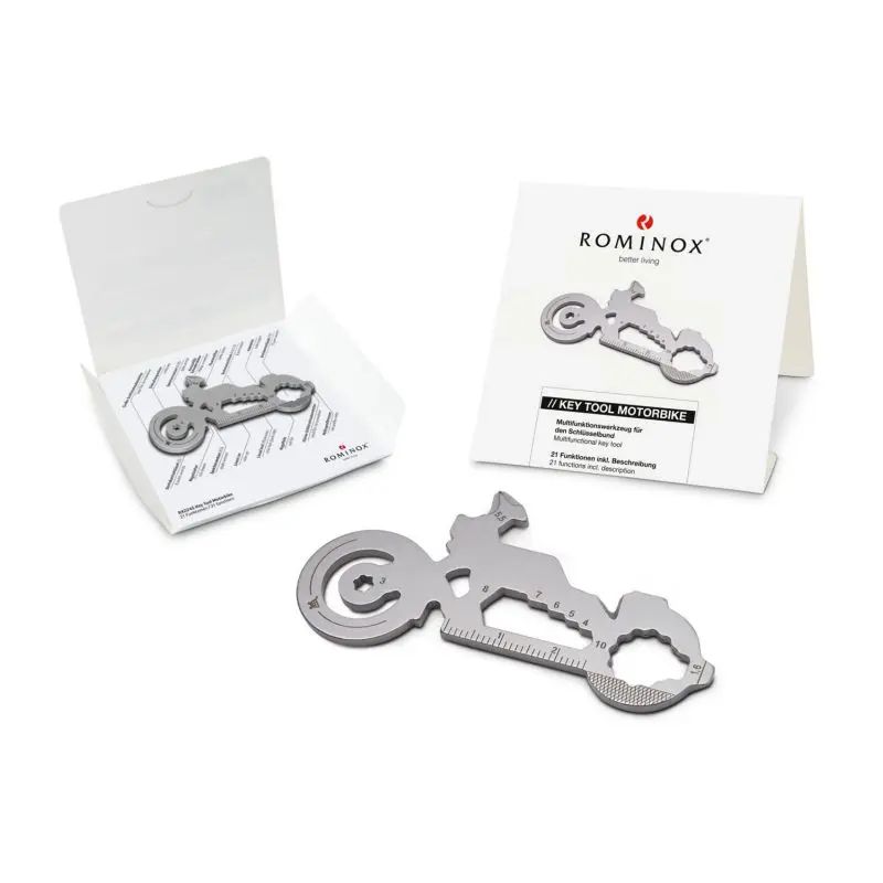 ROMINOX Key Tool: Ein vielseitiges Multifunktionswerkzeug Motorbike mit 21 praktischen Funktionen