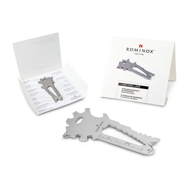 Vielseitiges ROMINOX Key Tool Lion - kompaktes Multifunktionswerkzeug mit 22 Funktionen
