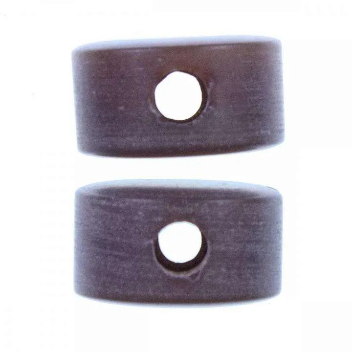 Kordelenden rund Braun – Kunststoff KOE-17