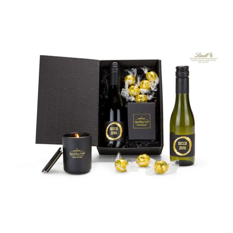 Luxus Geschenkset: Schwarz-Goldene Momente – Eleganz und Exklusivität