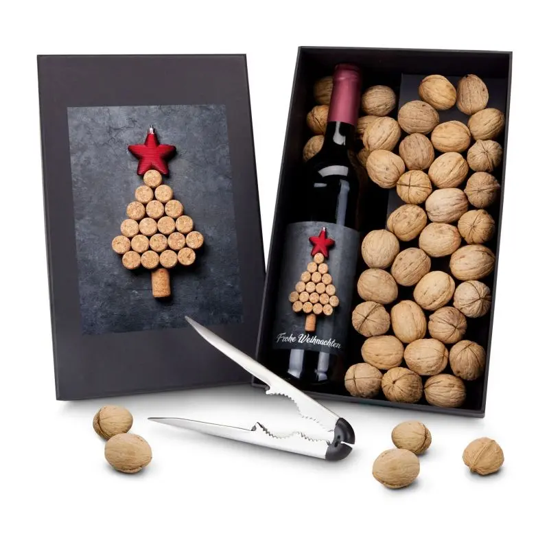 Wein-Ge-Nüsse Geschenkset – Edler Tropfen und Köstlichkeiten für Gourmets