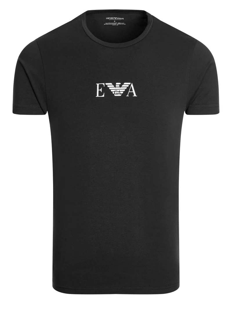 Emporio Armani Underwear Essential Monogram 2-Pack T-Shirt With Crew Neck