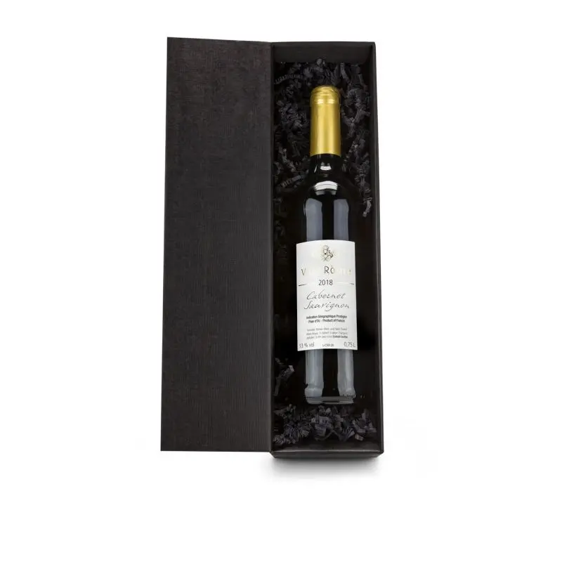 Exklusives Geschenkset: Rotwein im schwarzen Geschenkkarton – Stilvoll genießen