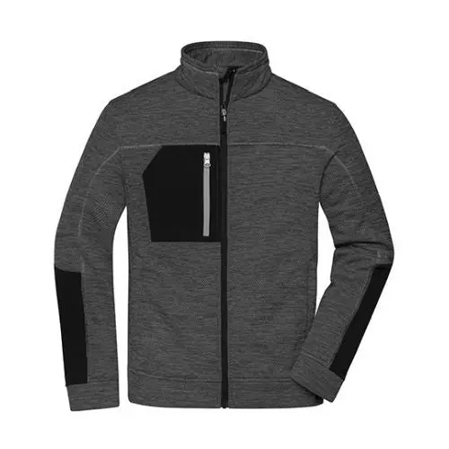 Men's Structure Fleece Jacket - Wärmend, Atmungsaktiv und Bequem - Ideal für Outdoor-Aktivitäten