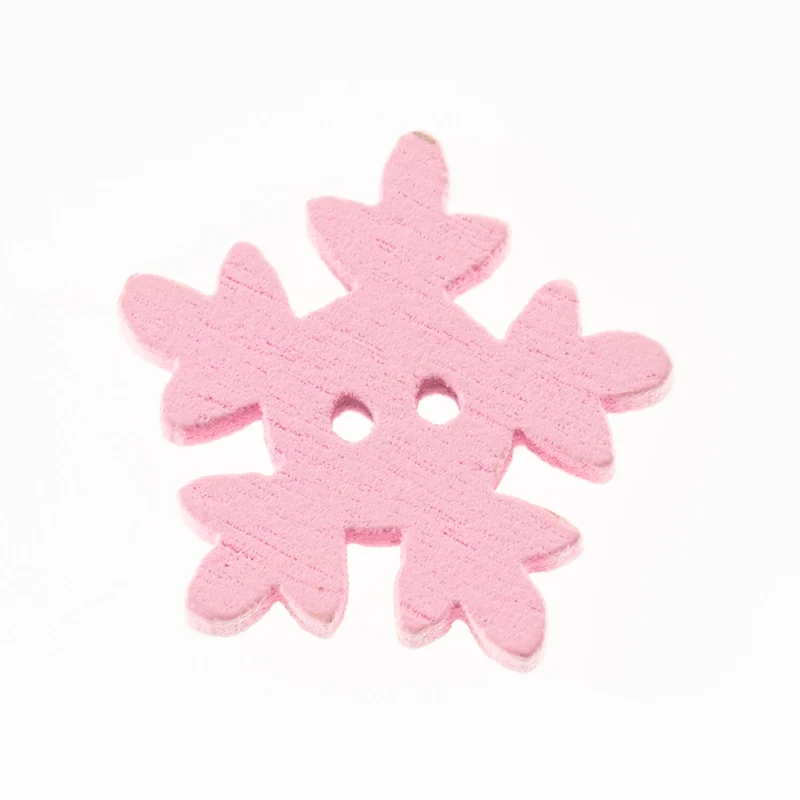 Holzknopf Rosa/Pink 2-Loch – HK-35-ROSA