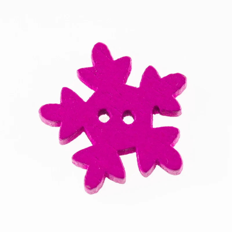 Holzknopf Rosa/Pink 2-Loch – HK-35-PINK