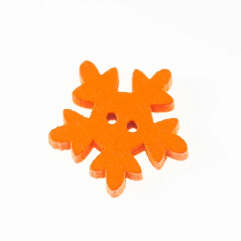 Holzknopf Orange 2-Loch – HK-35-ORANGE