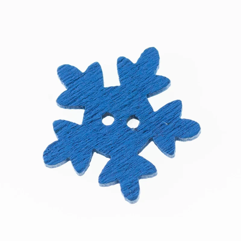 Holzknopf Blau 2-Loch – HK-35-BLAU