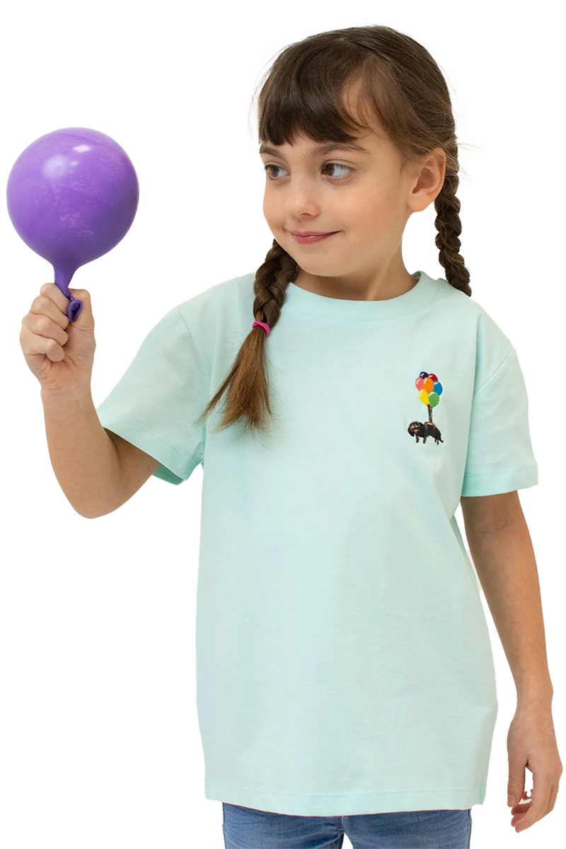 Kinder T-Shirt mit Dackelstickerei 'Dackelexpress'