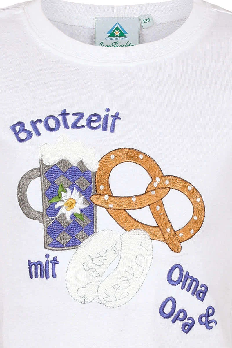 Kinder T-Shirt 'Brotzeit mit Oma & Opa'