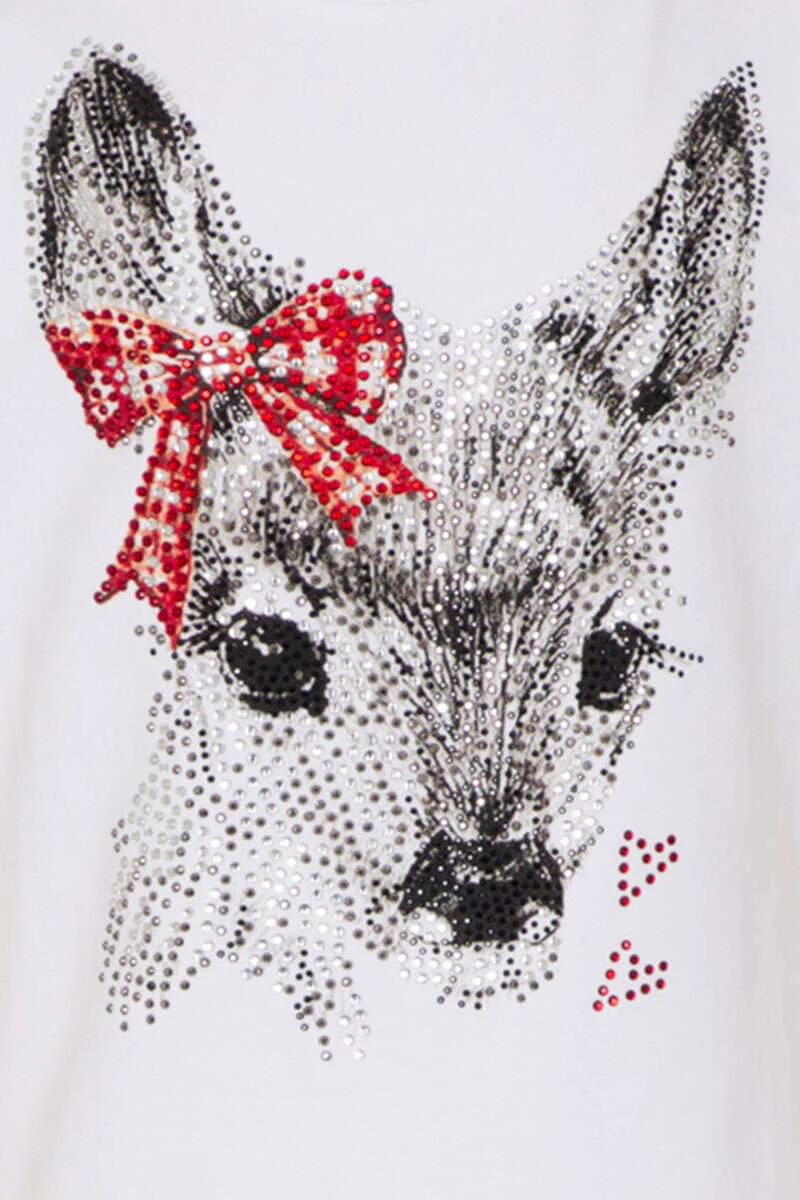 Kinder T-Shirt "Bambi" weiss
