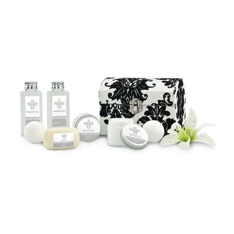 Weißer Tee Wellness-Geschenkset: Entspannung und Reinheit in einer Box