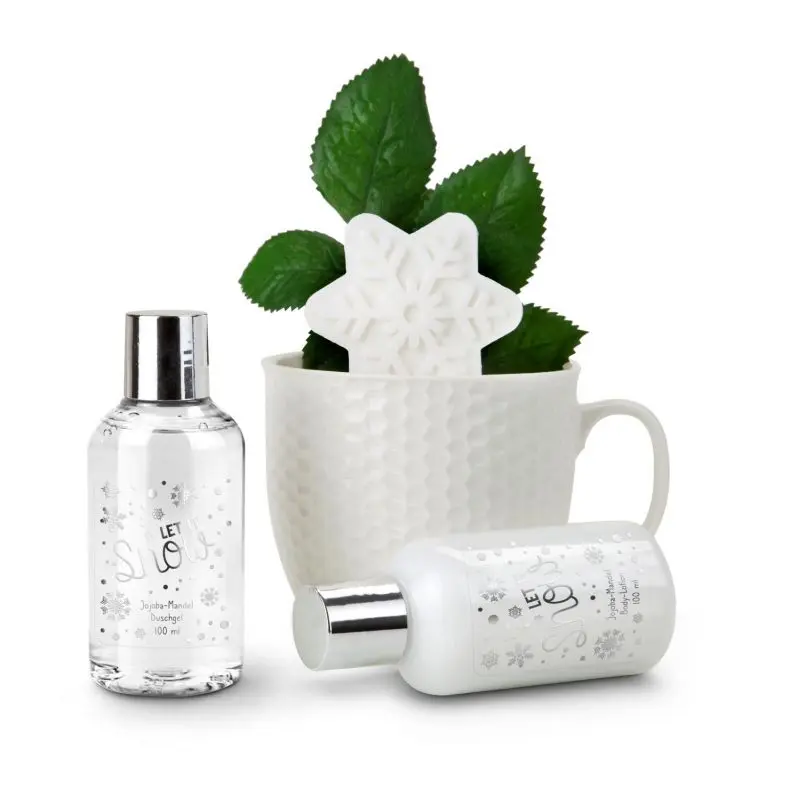 Winterliches Wellness-Set 'Snowflake': Entspannende Kälte, Erholungsgeschenk