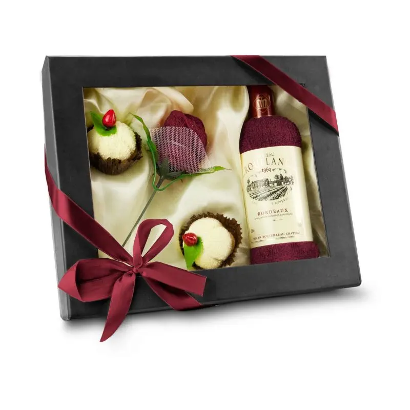 Luxuriöses Wellness-Geschenkset Création Château Frottee: Entspannung und Pflege