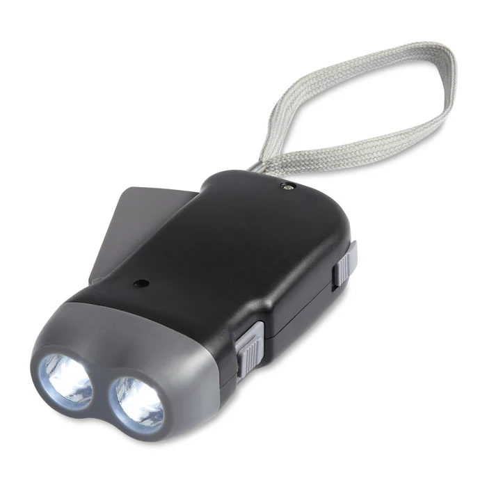 2 LED Dynamo-Taschenlampe