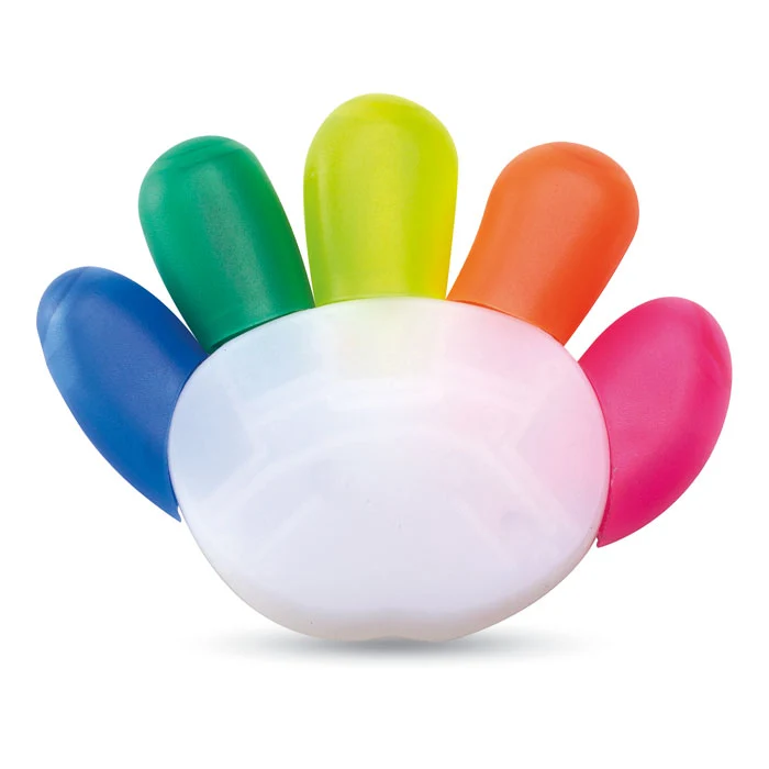 Textmarker in 5 Farben