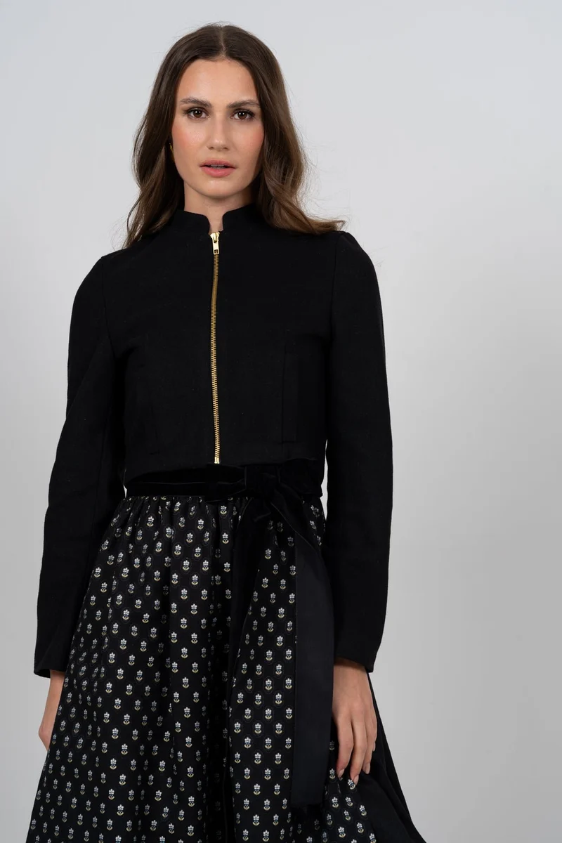 JACKE BLOUSON LODEN SCHWARZ