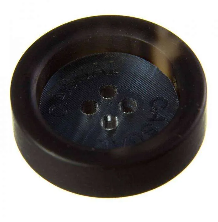 Hornimitatknopf Braun 4-Loch-Knopf – Mantelknopf KBR-215