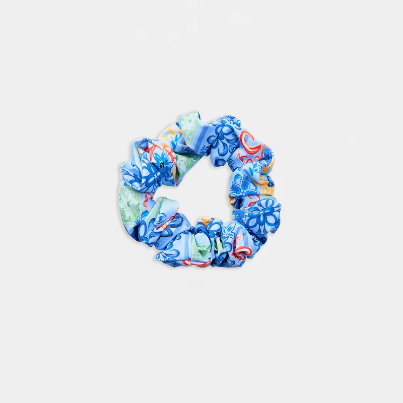 Mosaic Haargummi - Blau-Druck