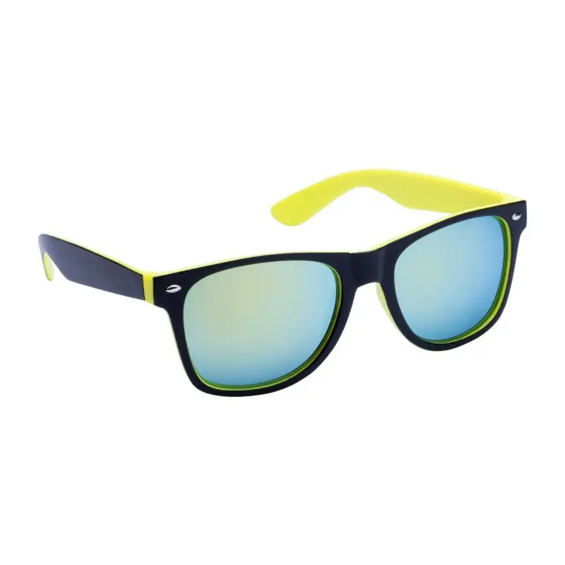Gredel Sonnenbrille in Gelb-Schwarz, Stilvolle UV-Schutzbrille