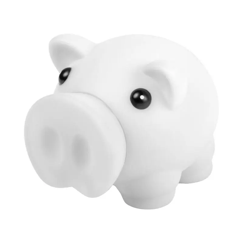 Donax Sparschwein - weiß, klassisches Keramik-Spardose