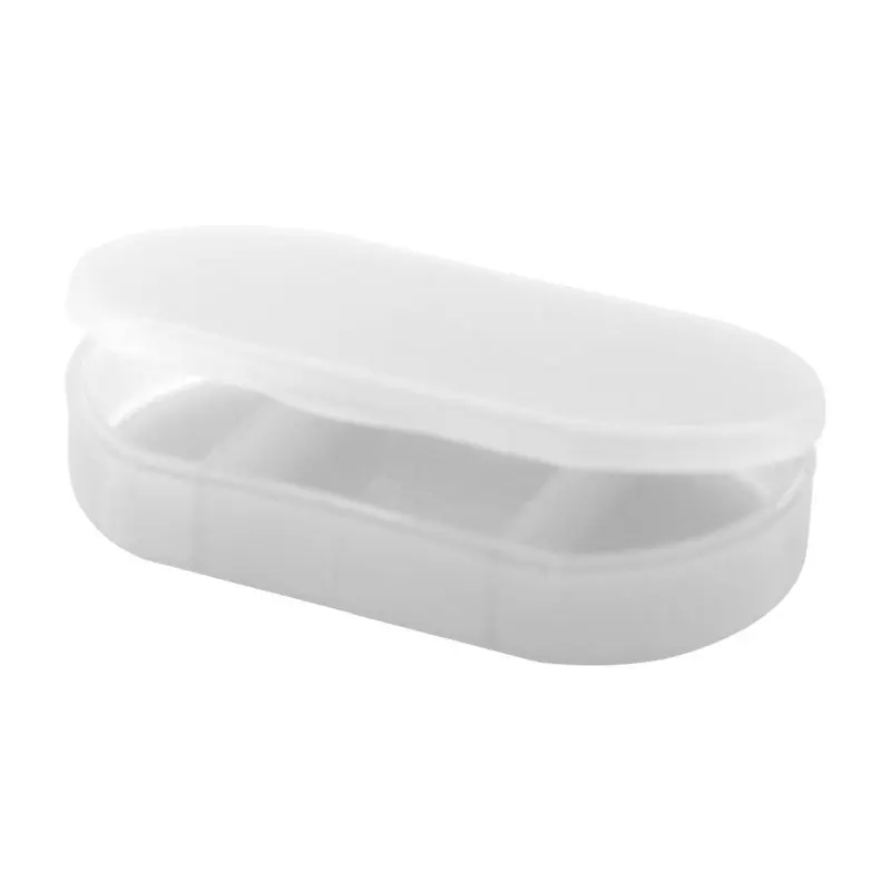 Trizone Elegante Pillendose in Weiß – Präzise Medikamentenorganisation