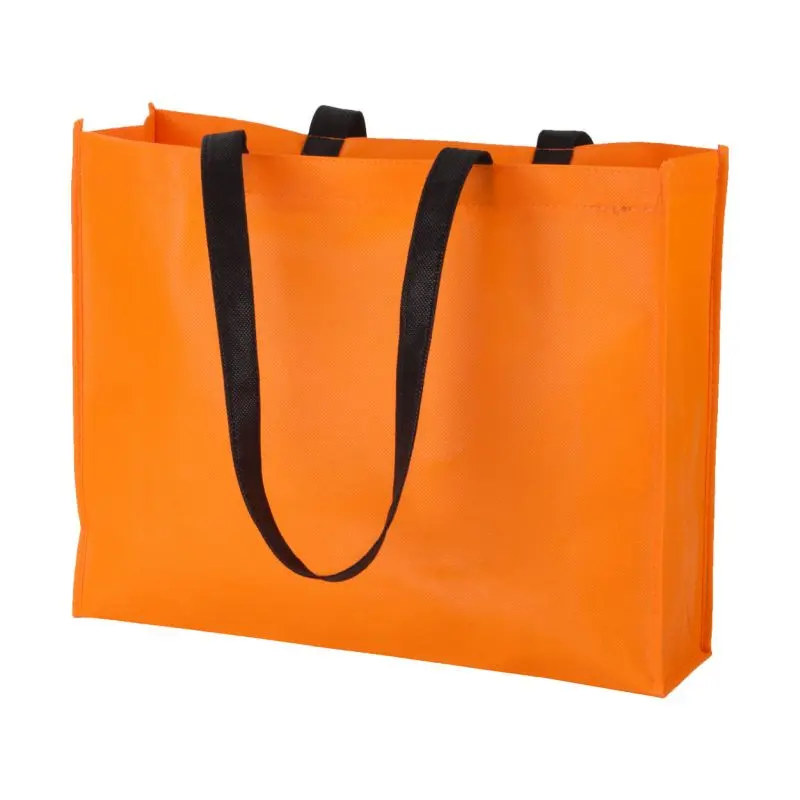 Tucson Zweifarbige Einkaufstasche – Dynamisches Orange-Schwarz