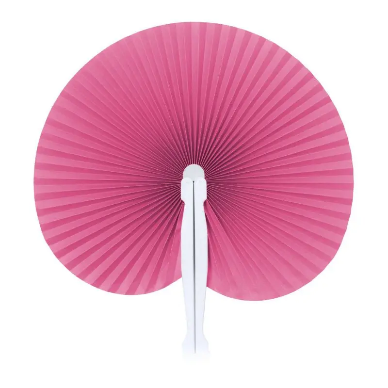 Stilo Fächer in Rosa-Weiß – Stilvoll & Praktisch für Heiße Tage