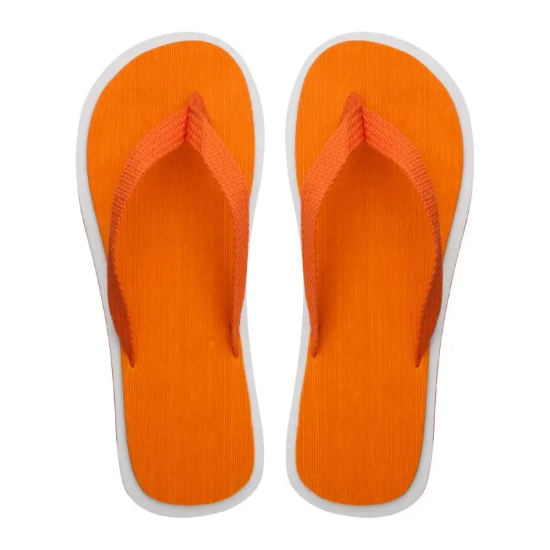 Cayman Zehensandalen Größe 42-44 in Orange-Weiß Stilvoll & Bequem für Sommer