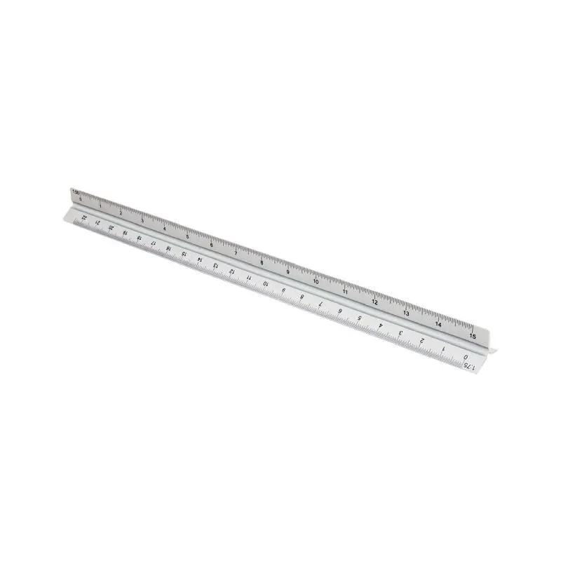 Thirty Dreieckiges Scalimeter-Lineal in Silber – Präzise & Professionell