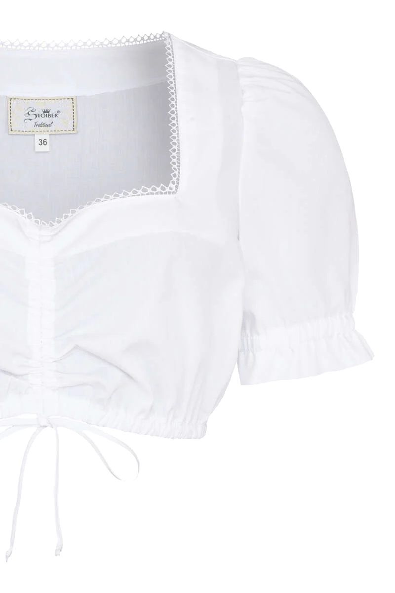Dirndlbluse mit Raffung
