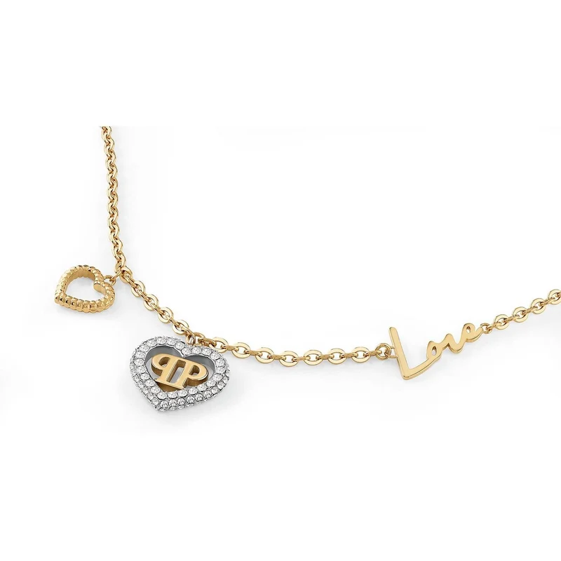 Philipp PLEIN Damen Halskette Plein Rocked Heart Gold PJZEA05NU