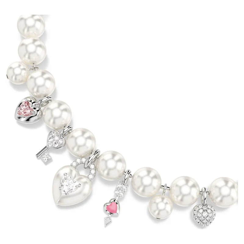 Swarovski Halskette Damen Idyllia Kristallperle Weiß 5749601