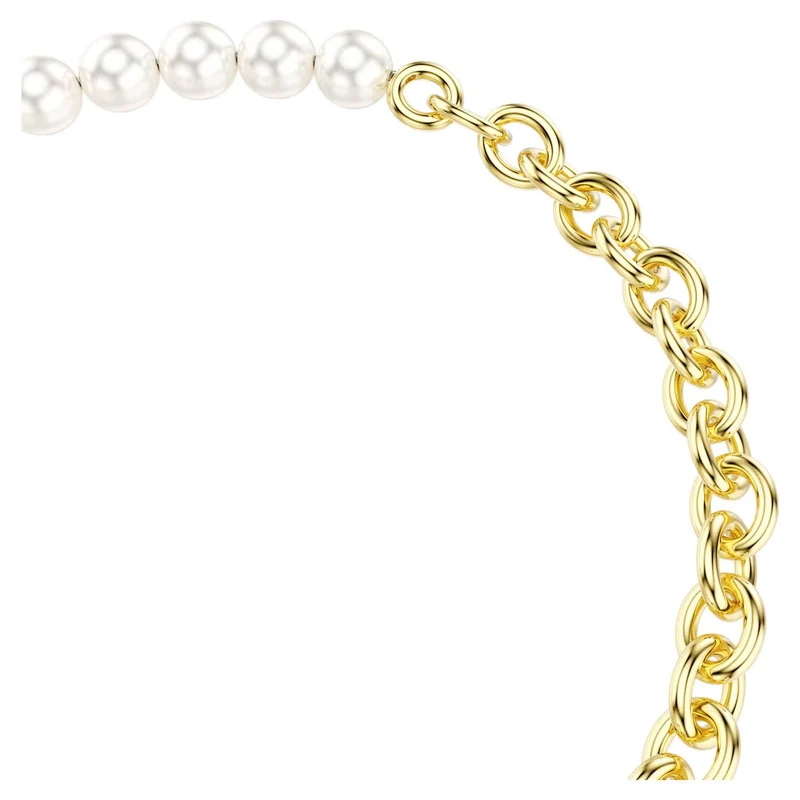 Swarovski Armband Damen Idyllia Kristallperle Weiß Goldfarben 5737299