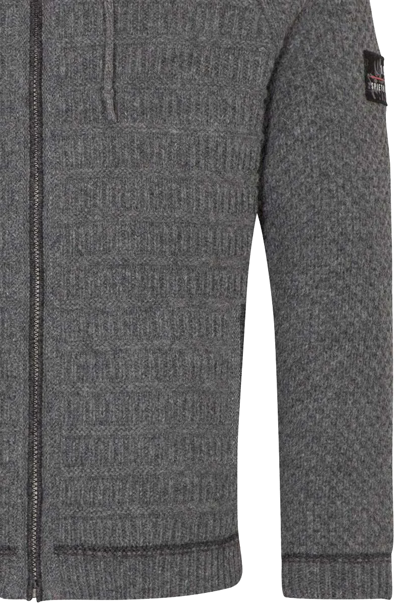 Sportive Herren Trachten Strickjacke mit Kapuze