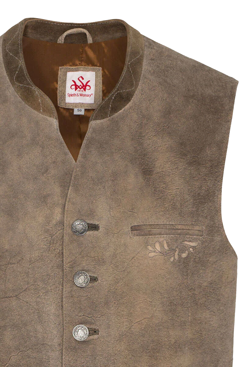 Herren Trachten Leder-Weste