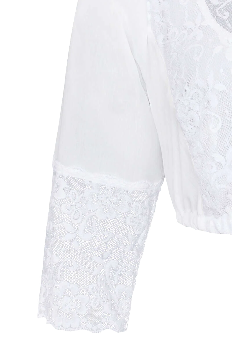 Damen Dirndl Bluse 3/4-Arm