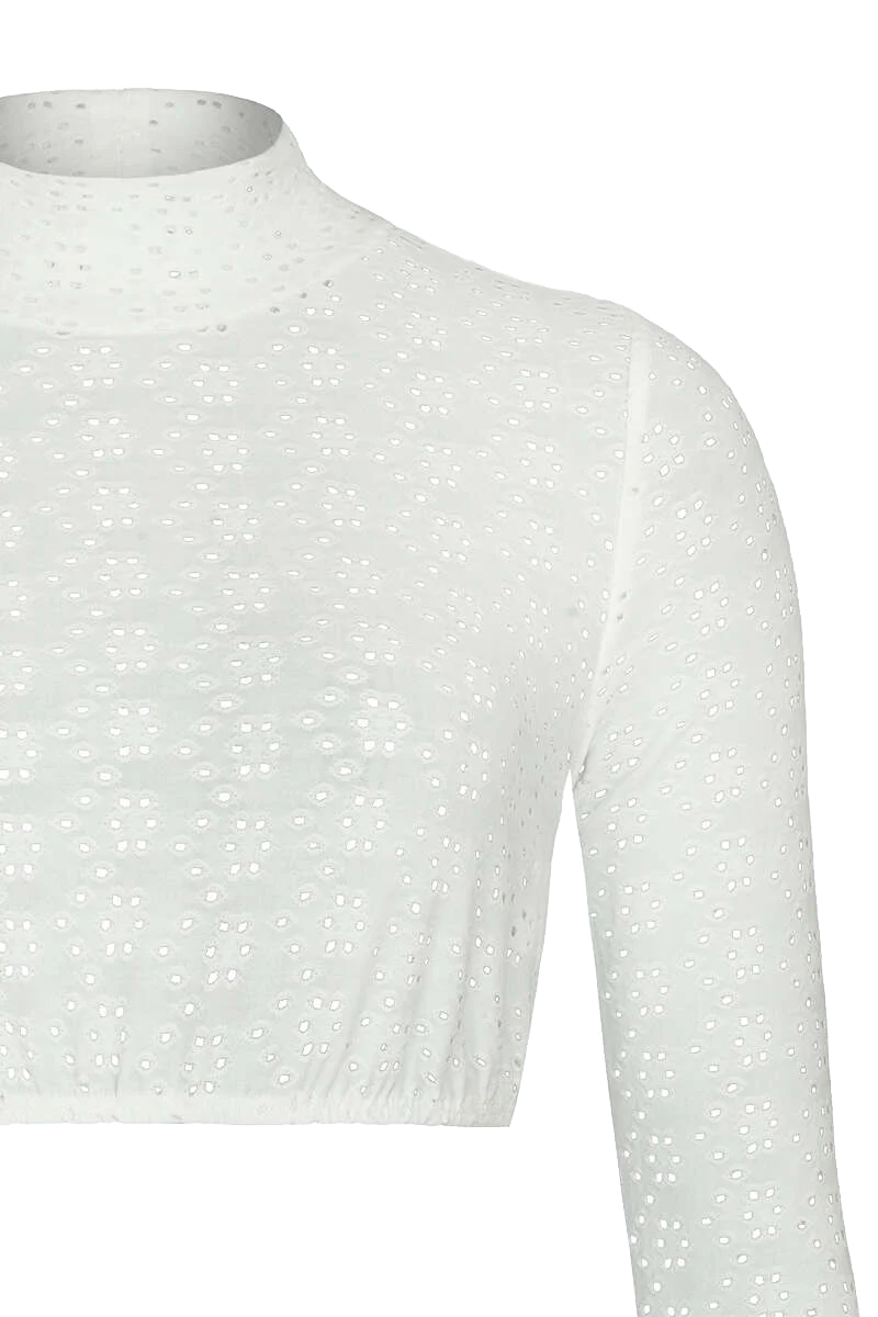 Dirndlbluse mit langen Ärmeln