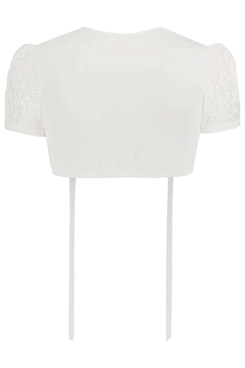 Dirndlbluse mit kurzen Ärmeln