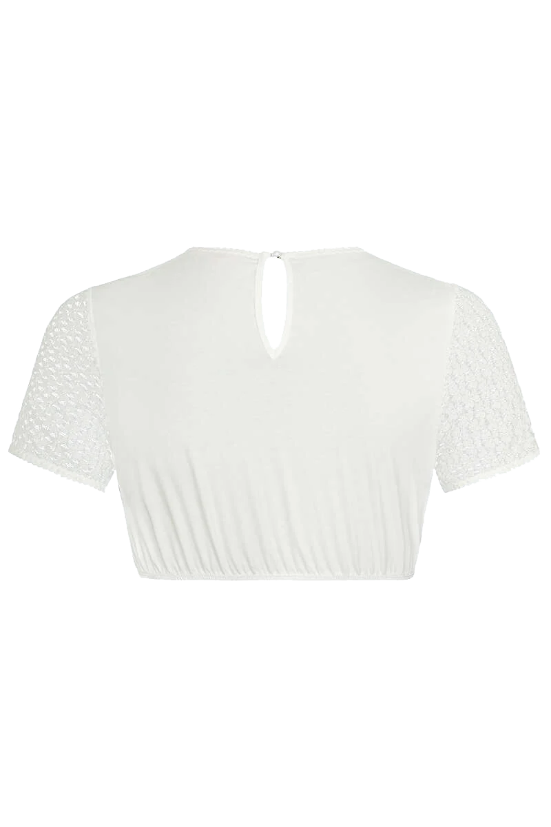 Dirndlbluse mit kurzen Ärmeln