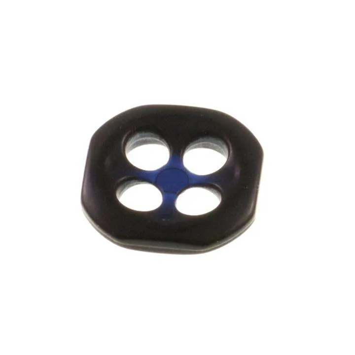 Unternähknopf Schwarz 11 mm – Kunststoffknopf UK-1