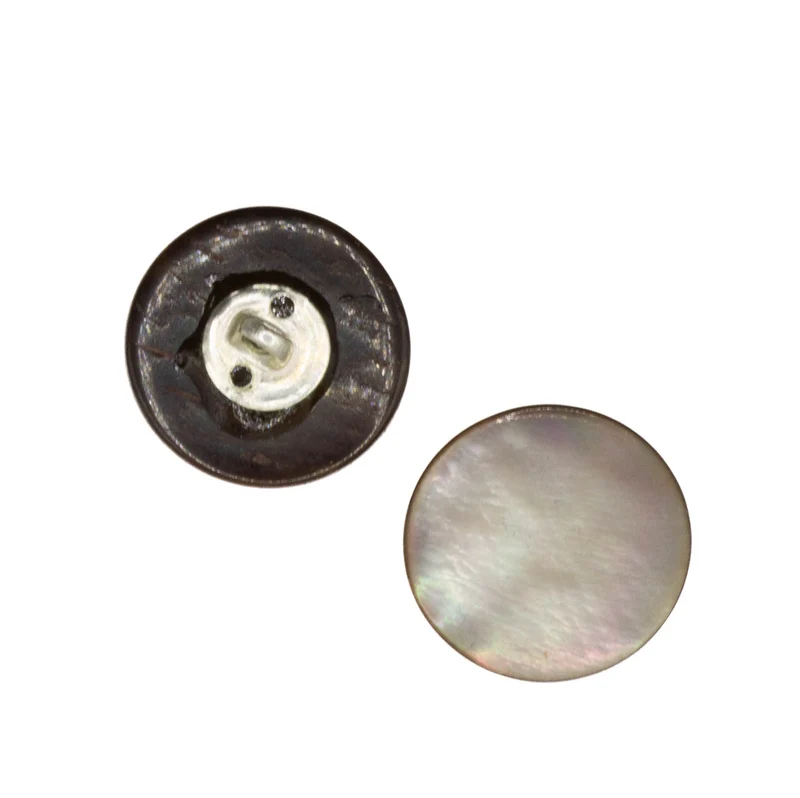 Perlmuttknopf Natur Braun Öse 16 mm – PL-GR-203-117-braun