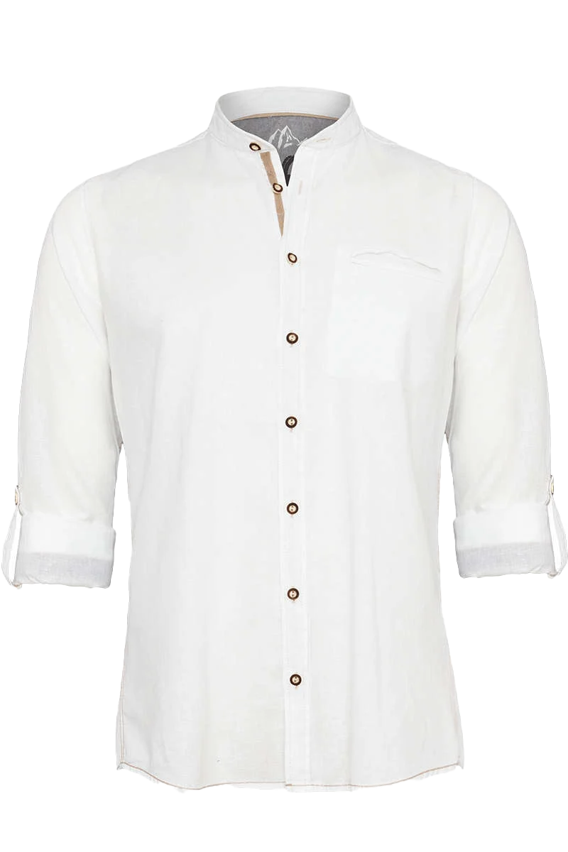 Stehbund-Trachtenhemd Slim Fit