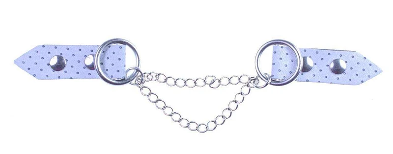 Zierteil mit Kette Weiß – Mini Schnalle ZS-07