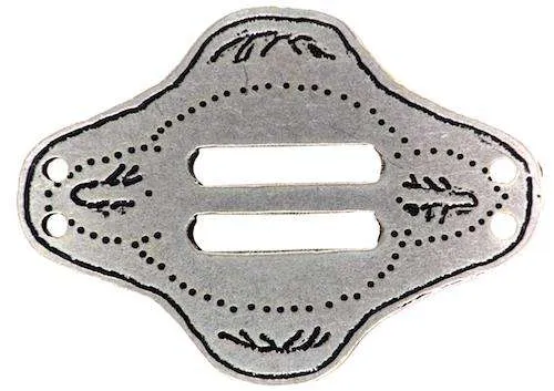 Zierschnalle Trachtendesign Silberfarben – Metallschnalle TA-225