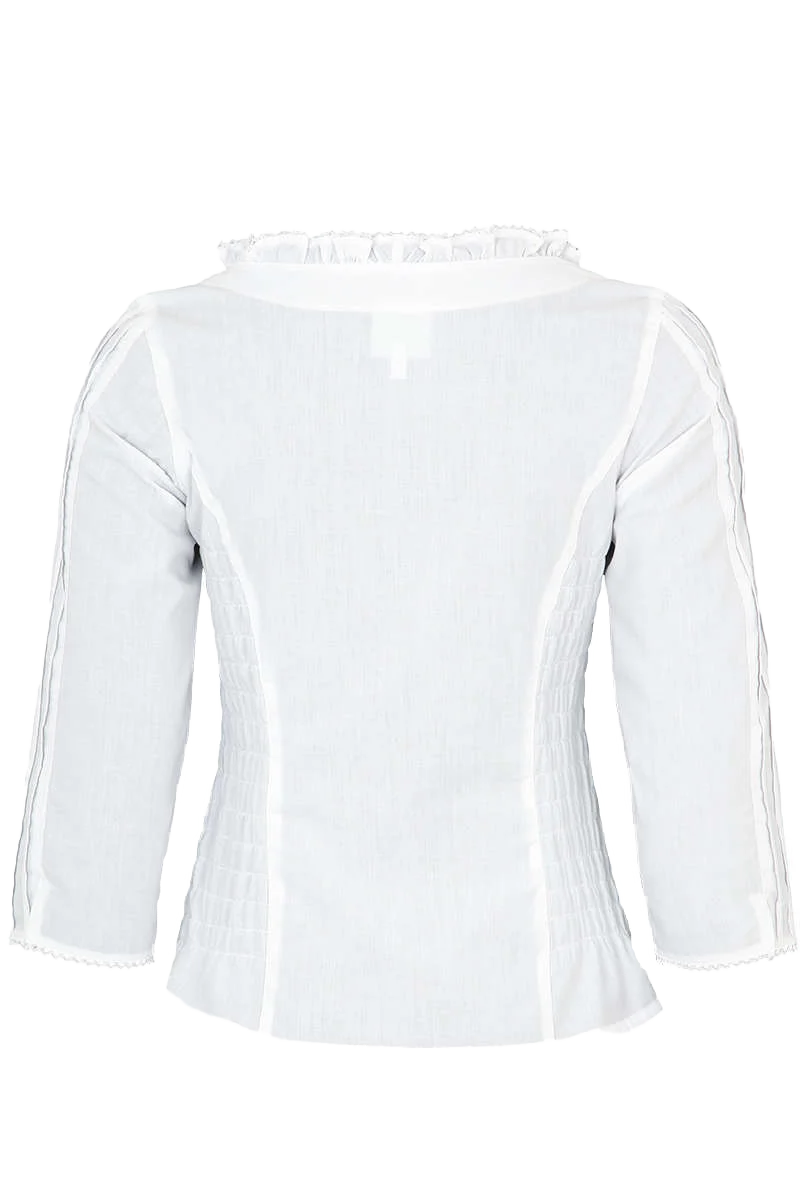 Trachten Mieder-Bluse langarm