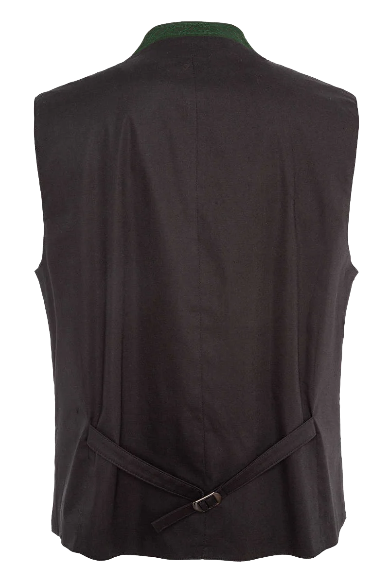 Slim Fit Trachten-Weste Stretch gemustert
